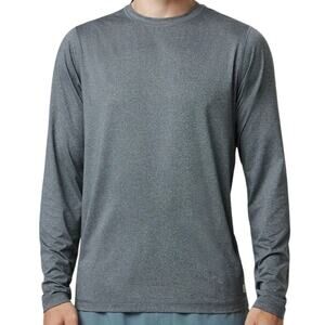 NWOT Vuori Men's Long Sleeve Tradewind Performance Tee 2.0 Heather Grey Small